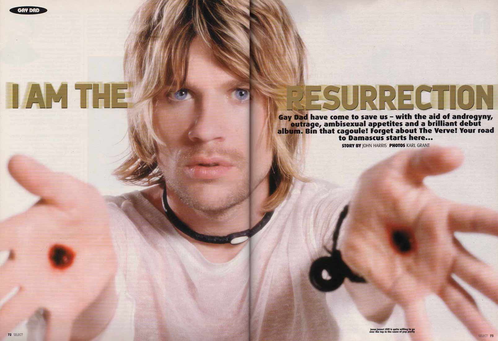 Cliff from Gay Dad as featured in Select Magazine