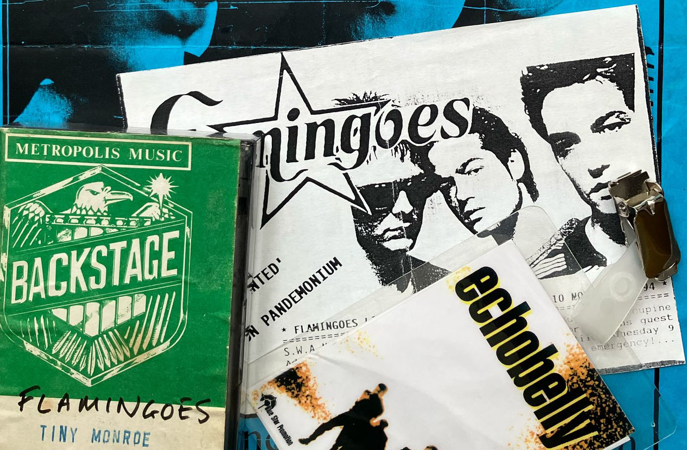 Flamingoes at their brief peak - supporting Echobelly